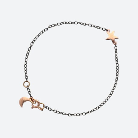 Pulsera Dodo titanio y oro rosa