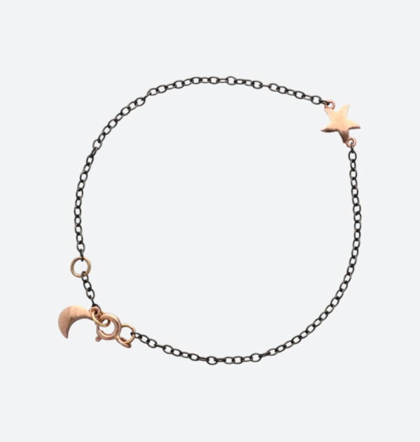 Pulsera Dodo titanio y oro rosa