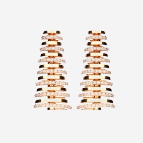 Pendientes Davite & Delucchi con diamantes en oro rosa