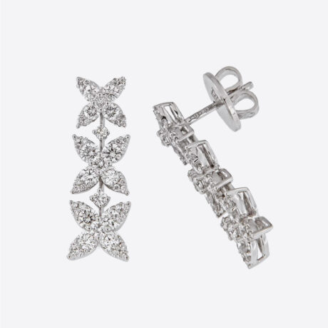 Pendientes Davite & Delucchi con brillantes en oro blanco