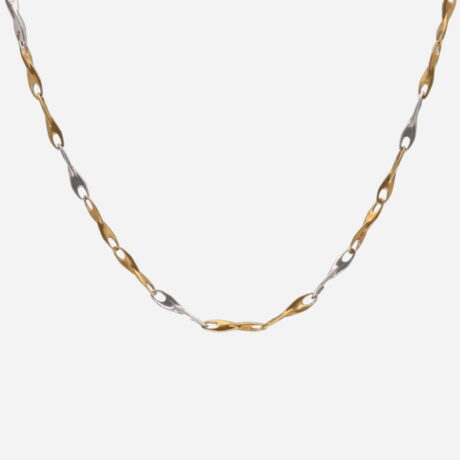 Collar Rafael Torres en oro blanco y amarillo