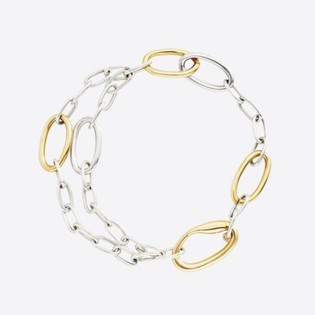 Pulsera Dodo en plata y plata bañada en oro amarillo