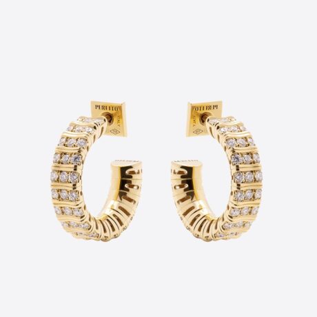 Pendientes Peruffo en oro amarillo con diamantes