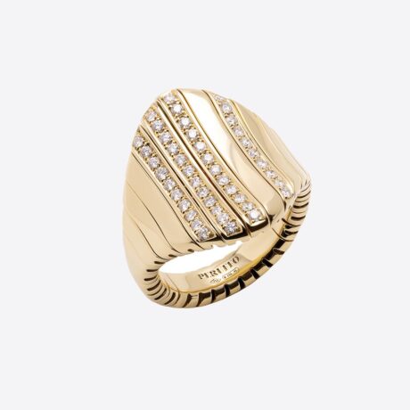 Anillo Peruffo en oro amarillo con diamantes