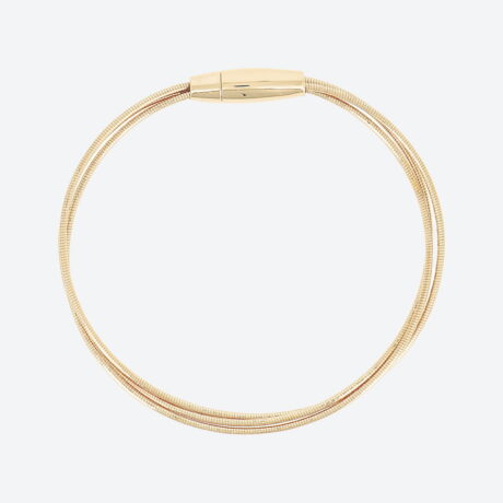 Pulsera Pesavento en plata con baño de oro amarillo