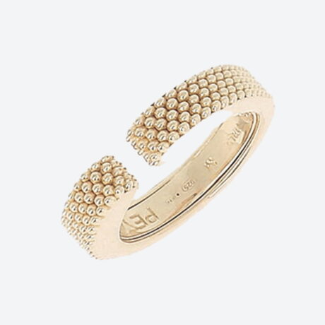 Anillo Pesavento en plata con baño de oro amarillo