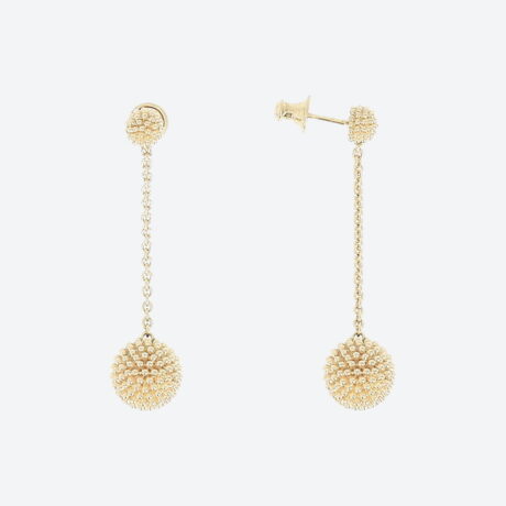 Pendientes Pesavento en plata con baño de oro amarillo