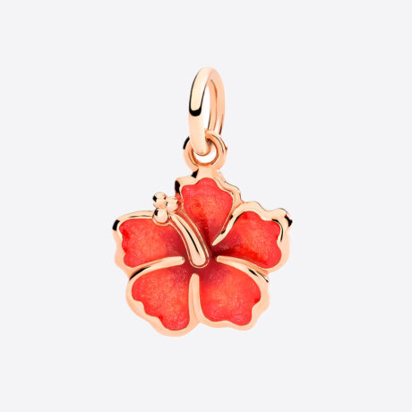 Colgante Dodo en oro rosa y esmalte