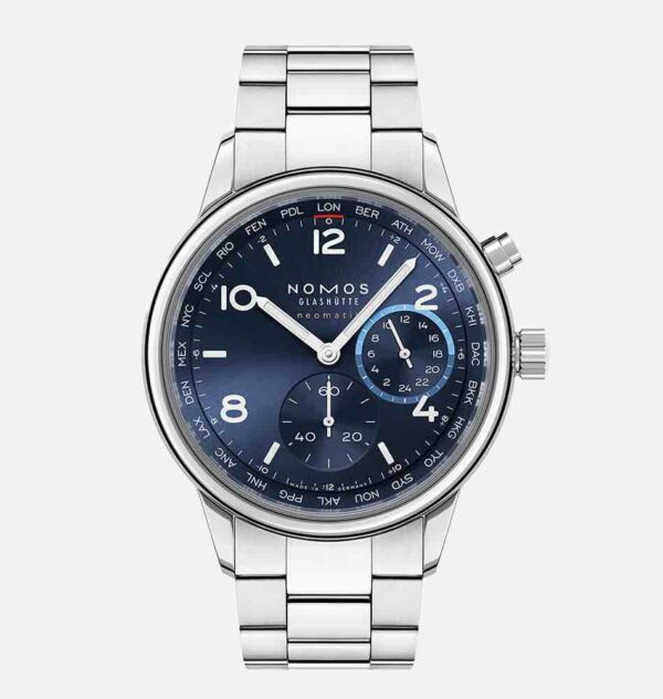 NOMOS CLUB SPORT NEOMATIK MUNDIAL WORLDTIMER AZUL Ref. 790