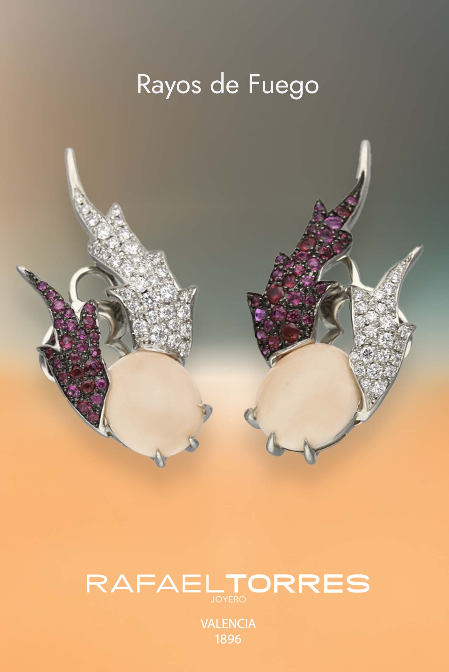 Rayos de Fuego- pendientes