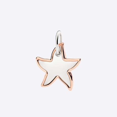 Colgante Dodo en plata y oro rosa