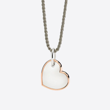 Colgante Dodo en plata y oro rosa