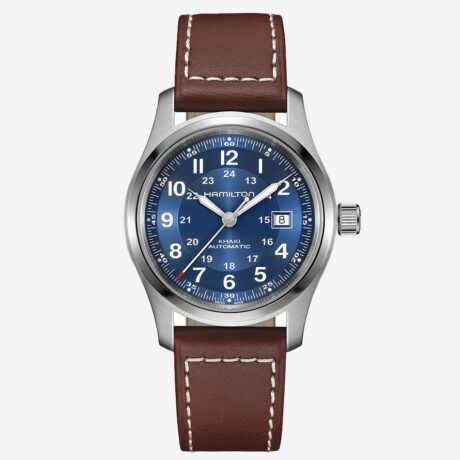 Caja de acero de 42mm con movimiento automático de 80 horas de reserva de marcha. Estanqueidad de 100 metros.