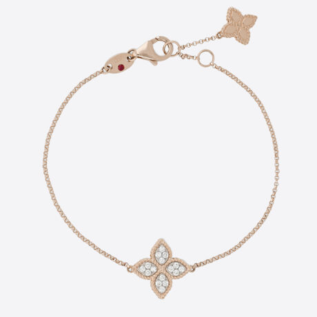 Pulsera Roberto Coin en oro rosa y blanco con diamantes