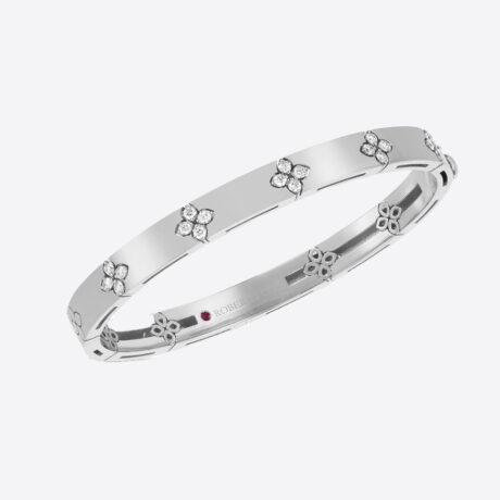 Pulsera Roberto Coin con diamantes en oro blanco
