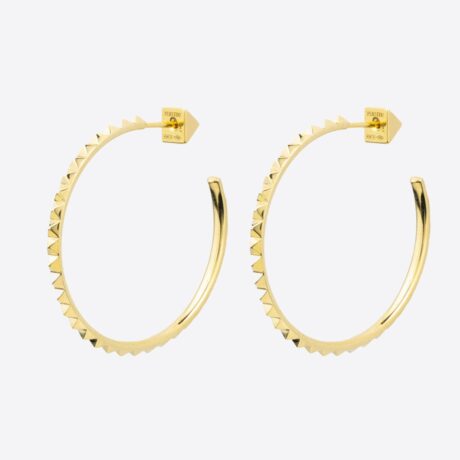 Pendientes Peruffo aros Maxi colección Club en oro amarillo