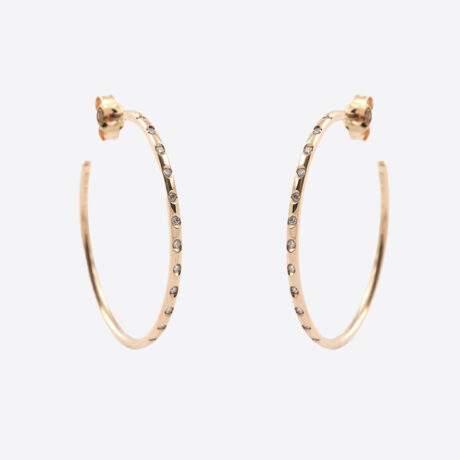 Pendientes Romeo en oro amarillo con brillantes