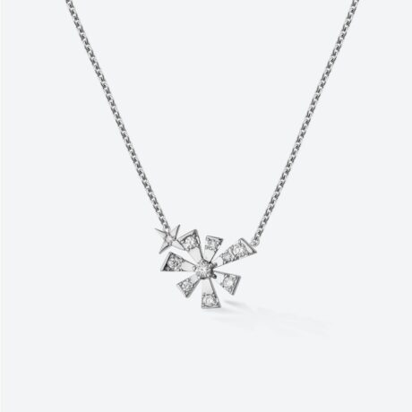 Collar Gold&Roses colección Luzía 1 Star con brillantes 0.10ct en oro blanco