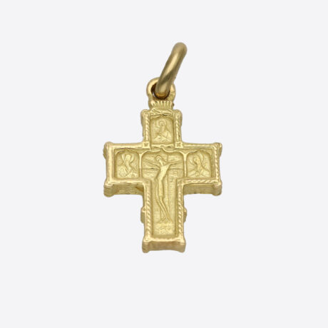 Cruz de oro amarillo