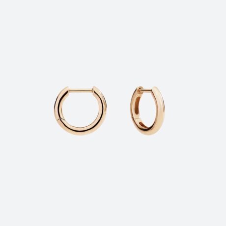 Pendientes Dodo aros pequeños Essentials en oro rosa de 9k.