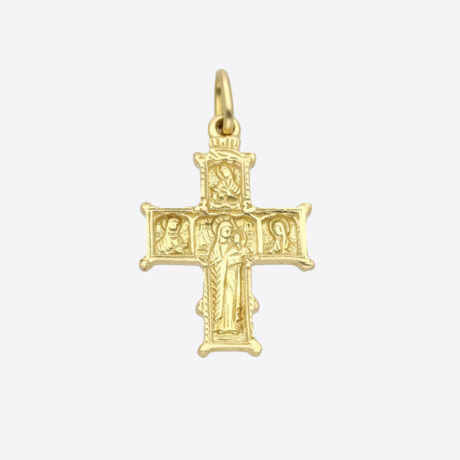 Cruz de oro amarillo