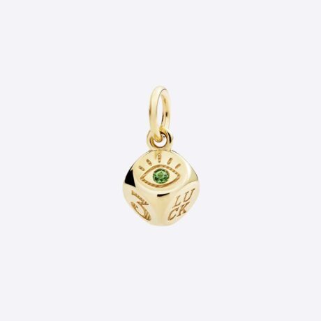 Colgante Dodo en oro amarillo con gema color