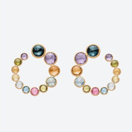 Pendientes Marco Bicego en oro amarillo y gemas de colores