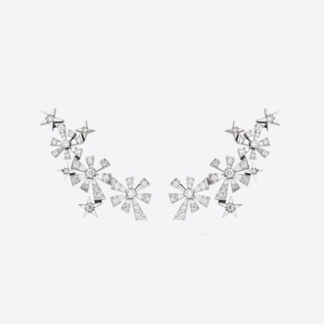 Pendientes Gold&Roses colección Luzia 3 stars con brillantes (0.52ct) en oro blanco