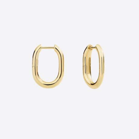 Pendientes Dodo aros Essentials en oro amarillo de 9k. Par