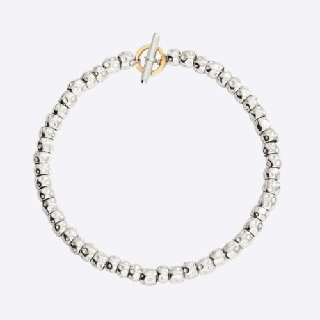 Pulsera Dodo Granelli en plata de ley. Talla M