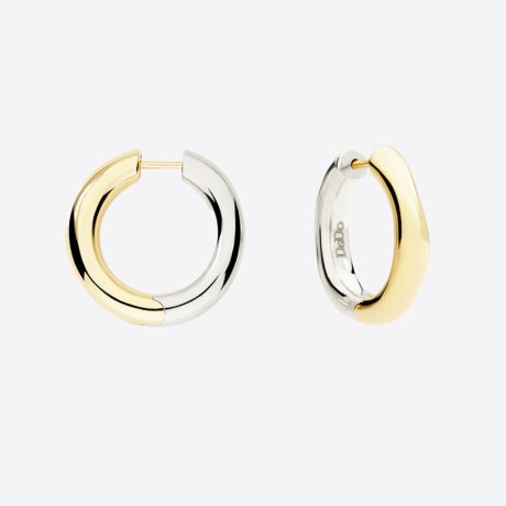 Pendientes Dodo en oro amarillo y plata